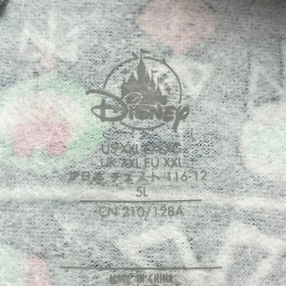 Disney Mickey Mouse Christmas Pajama Jumpsuit Footless Onesie Hooded Ears XXL - Picture 11 of 11